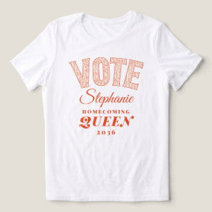 STIMME Homomoming Königin Pink Coquette Bow HOCO Tri-Blend Shirt