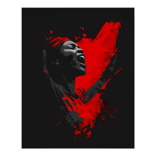 Stimme in Rot Poster (Vorderseite)