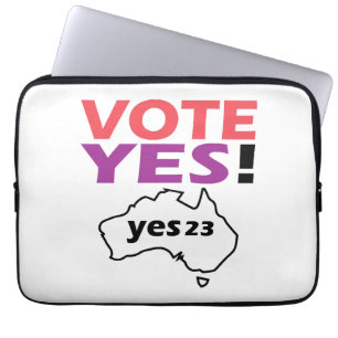 Stimme Ja Für Die Stimme Der Indigenen Australier Laptopschutzhülle