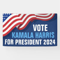 Stimme Kamala Harris für Präsident 2024 Blue