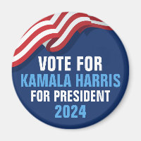 Stimme Kamala Harris für Präsident 2024 Blue