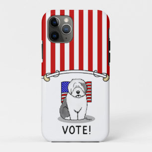 Stimme! Old English Sheepdog Grau 1 Niedliche poli Case-Mate iPhone Hülle