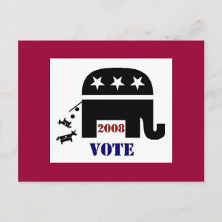 STIMME REPUBLIKANISCHEN 2008 POSTCARD POSTKARTE