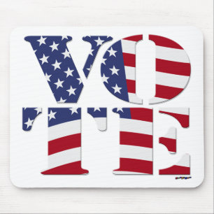STIMME "S T I M M E" mit US-Fahne Mousepad