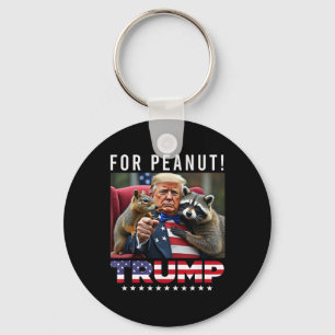Stimme Trump für Peanut das Eichhörnchen 3  Schlüsselanhänger