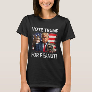 Stimme Trump für Peanut das Eichhörnchen 4  T-Shirt