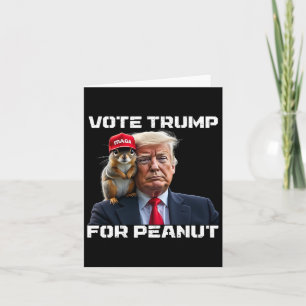 Stimme Trump Für Peanut Das Eichhörnchen Karte