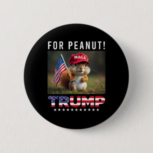 Stimme Trump Für Peanut Das Eichhörnchen Trump 202 Button