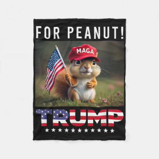 Stimme Trump für Peanut das Eichhörnchen Trump 202 Fleecedecke