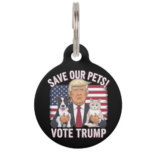 Stimme Trump Rette Unsere Haustiere Katzen Hunde 2 Haustiermarke