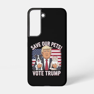 Stimme Trump Rette Unsere Haustiere Katzen Hunde 2 Samsung Galaxy Hülle