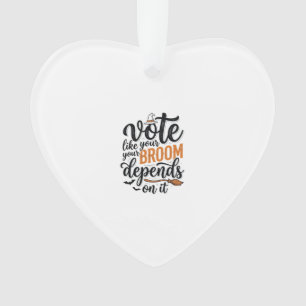 Stimme wie dein Besen davon abhängt Halloween-Shir Ornament