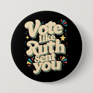 Stimme wie Ruth dich geschickt hat Uterus Feminist Button