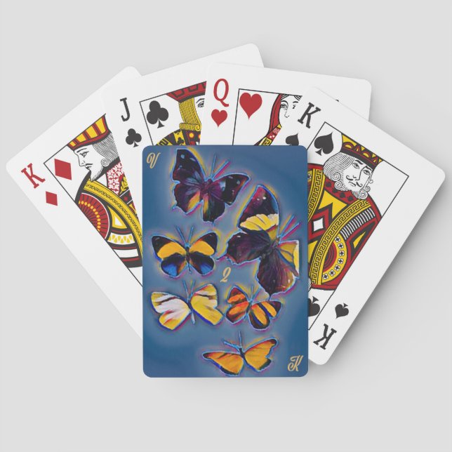 Stimme zum Schädel 2.0 Schmetterling Spielkarten (Rückseite)