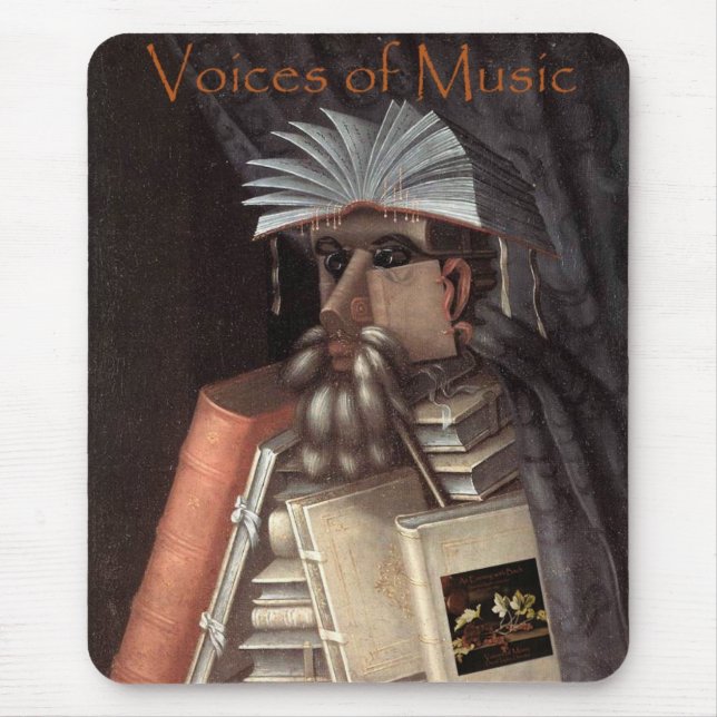 Stimmen der Musik-Bibliothekar-Tasse Mousepad (Vorne)