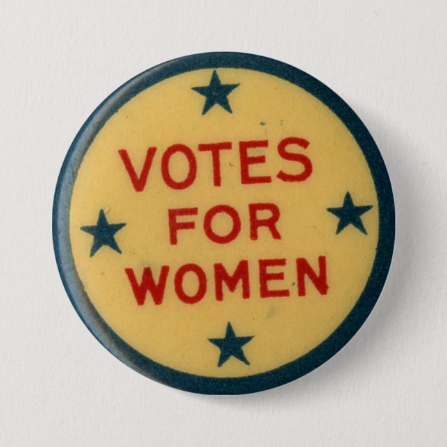 Stimmen für Frauen-historisches Button (Vorderseite)