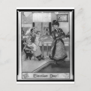 Stimmen für Frauen! Postkarte