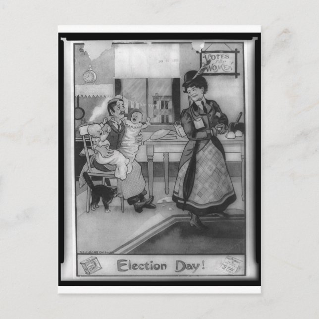 Stimmen für Frauen! Postkarte (Vorderseite)