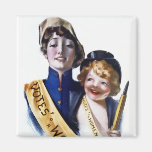 Stimmen für Frauen - Suffrage der Frauen, 1915 Magnet