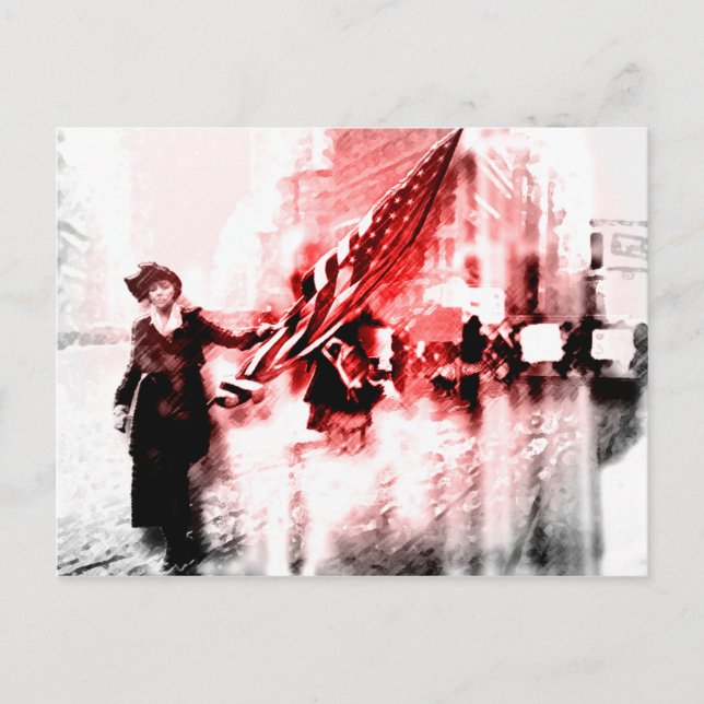 Stimmen für sie postkarte (Vorderseite)