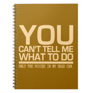 STIMMEN IN MEINEM KOPF-Notebook Notizblock