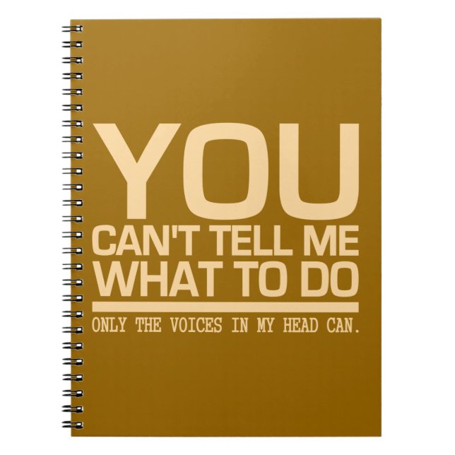 STIMMEN IN MEINEM KOPF-Notebook Notizblock (Vorderseite)