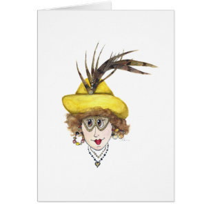 Stimmen in meiner Head Funny Lady Card