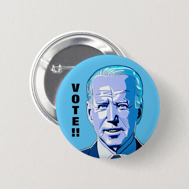 STIMMEN! Joe Biden Artwork 1 Benutzerdefinierter T Button (Vorne & Hinten)