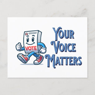 Stimmen Postkarte