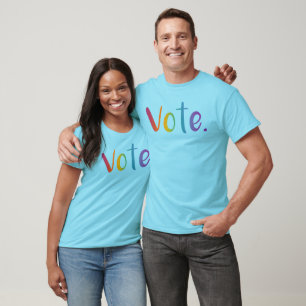STIMMEN. Rainbow Gradient Words T - Shirt