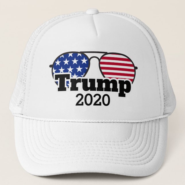 Stimmen Red White und Blue Trump 2020 Truckerkappe (Vorderseite)