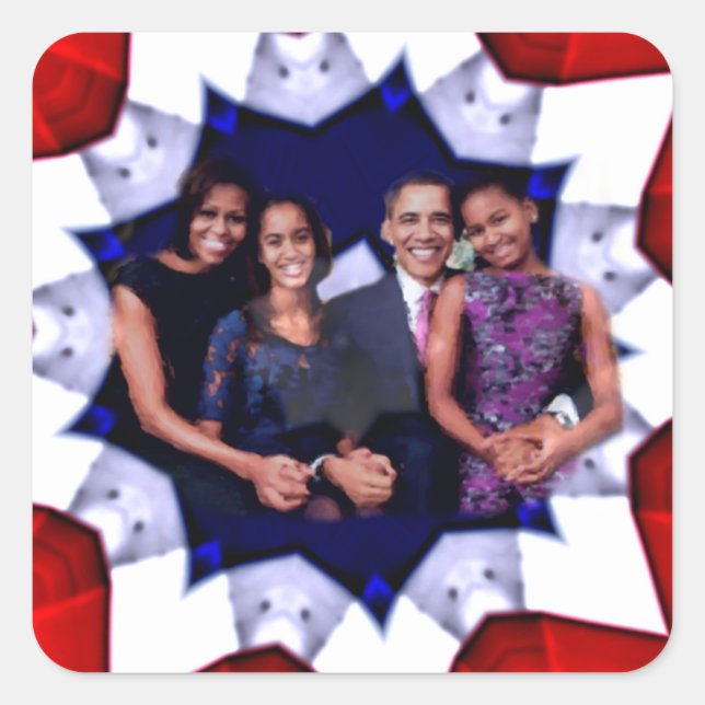 Stimmen Sie ab! 2012 Quadratischer Aufkleber (Vorderseite)