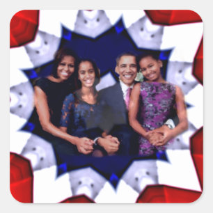 Stimmen Sie ab! 2012 Quadratischer Aufkleber