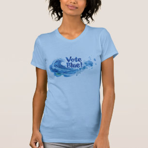 Stimmen Sie blau! Tsunami Wave T-Shirt