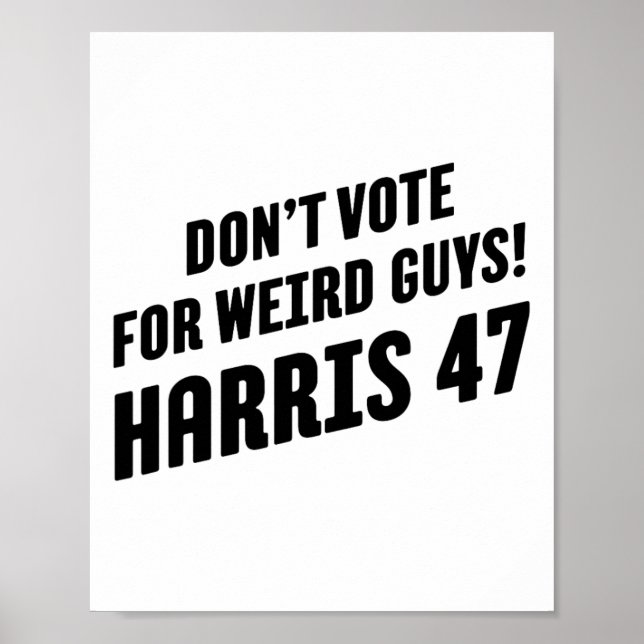 Stimmen Sie für komische Typ! Harris 47 1 Poster (Vorne)