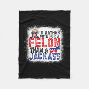 Stimmen Sie lieber für einen Felon als für einen J Fleecedecke