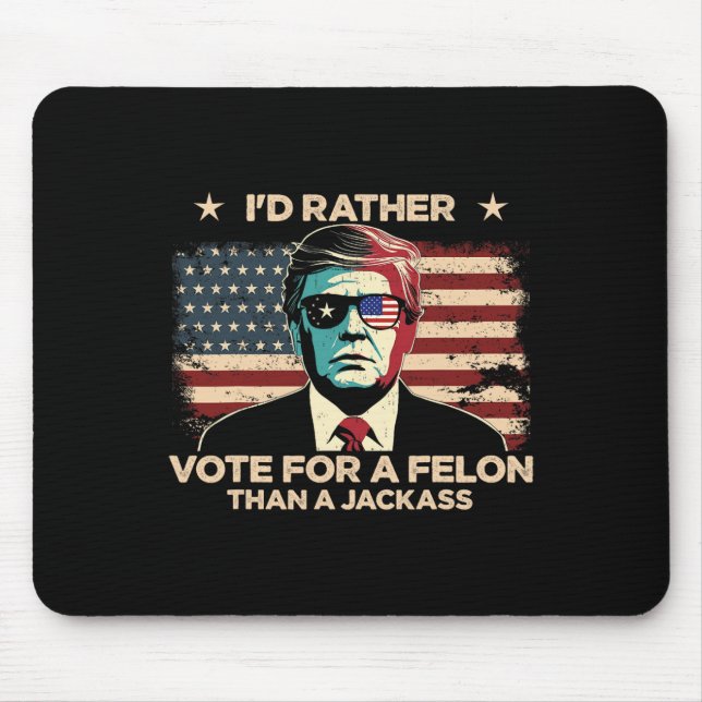 Stimmen Sie lieber für einen Felsen als für einen  Mousepad (Vorne)