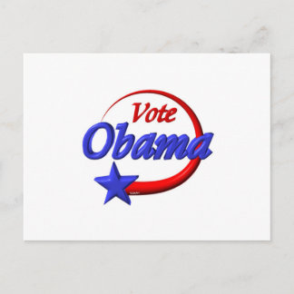 Stimmen Sie Obama im Jahr 2012. Die Zukunft gestal Postkarte