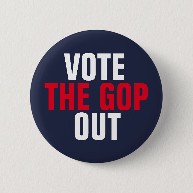 Stimmen Sie über Red White Blue Button (Vorderseite)