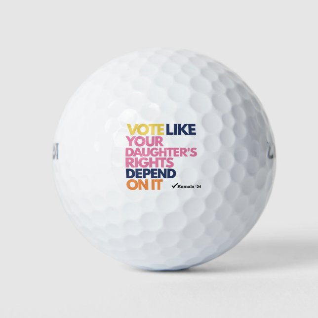Stimmen Sie, wie die Rechte Ihrer Tochter davon ab Golfball (Vorderseite)