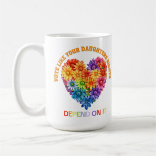 Stimmen Sie, wie die Rechte Ihrer Tochter davon ab Kaffeetasse