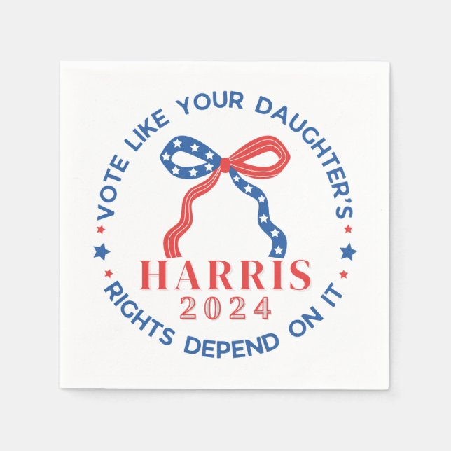 Stimmen Sie, wie die Rechte Ihrer Tochter davon ab Serviette (Vorderseite)