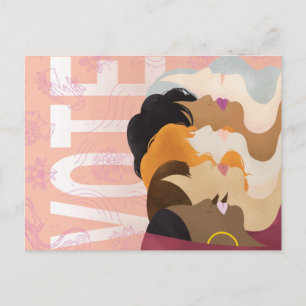 Stimmen Sie wie eine Frau 2020 Postkarten von Vax