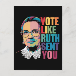 Stimmen Sie wie Ruth Sie geschickt Postkarte