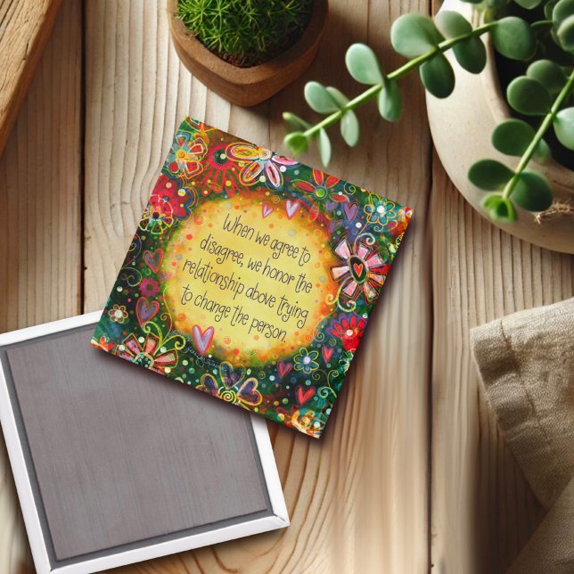 Stimmen Sie zu widersprechen Zitat Inspirivity Hüb Magnet (Von Creator hochgeladen)