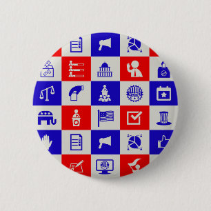 stimmen USA-Wahl Button