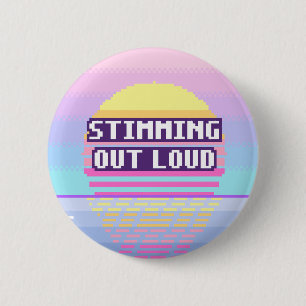 Stimming Laut Neurodivergenter Pixel-Button Button
