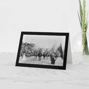 Stimmrecht-Parade Washington, DC 1913 Karte