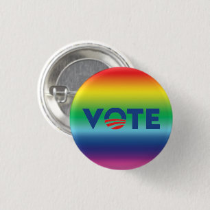 Stimmt Hoffnung Regenbogenfarben Gay Pride lgbtq Button