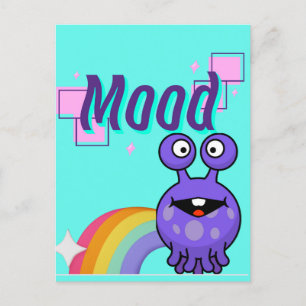 Stimmung, Alien Regenbogen Postkarte
